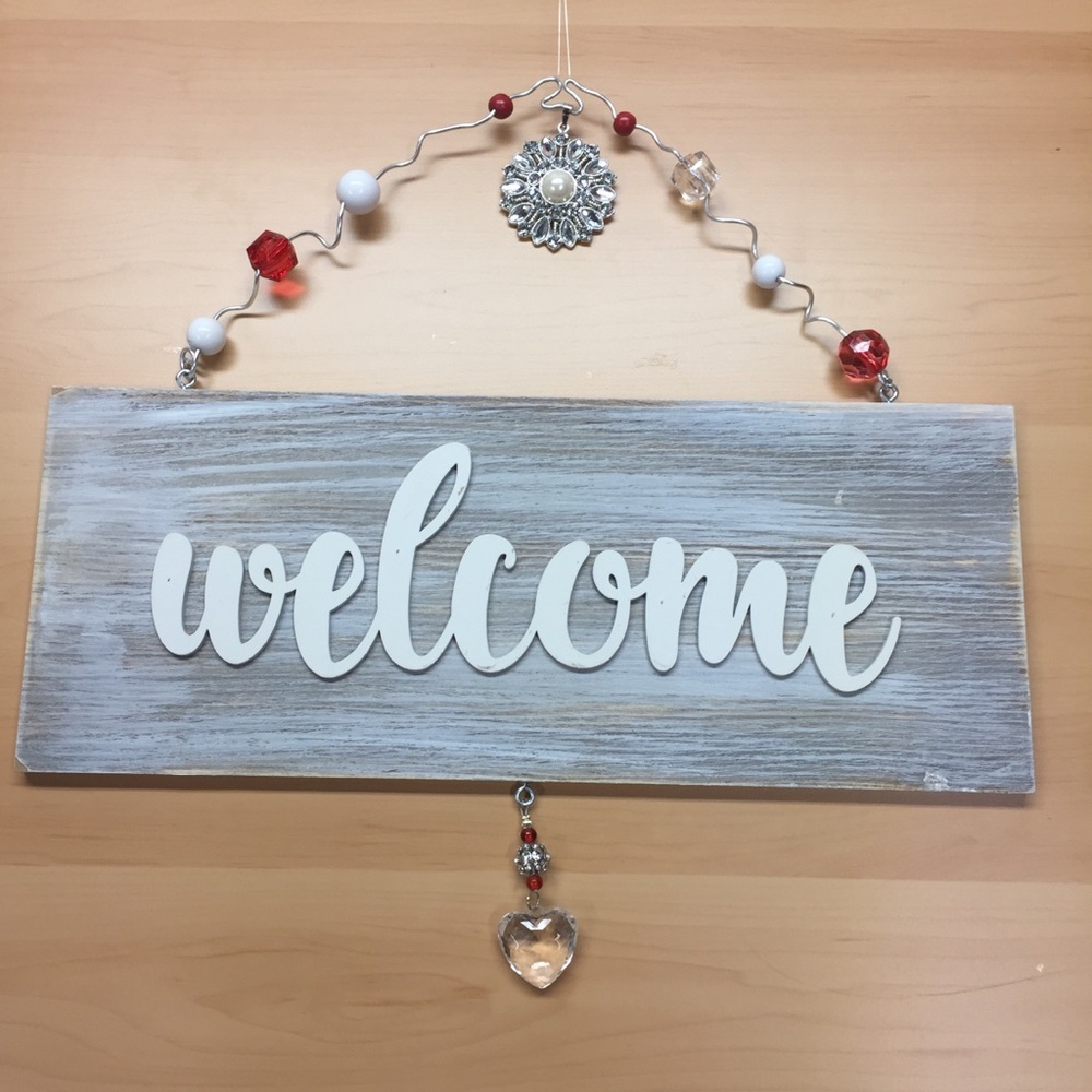 COPY - Wooden welcome sign